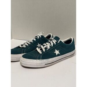 Converse Cons One Star Suede Low Top Teal Sneakers Shoes Mens 9.5 Womens 11